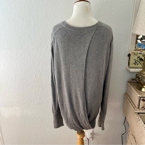 LULULEMON Bring It Backbend Sweater Gray - Picture 8 of 10